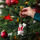VILLEROY & BOCH Annual Ornaments 2024 Addobbo per Albero di Natale Pupazzo di Neve 9,5cm Porcellana