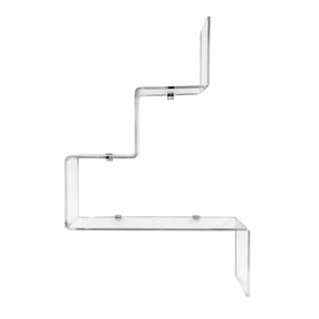 Mensola 4 ripiani Va-Et-Vient Iplex in PMMA trasparente 68x51 cm