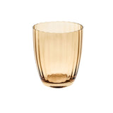 ROSE & TULIPANI Prismia Bicchiere Acqua Set 6 Pezzi 310ml Ambra Pasta di Vetro