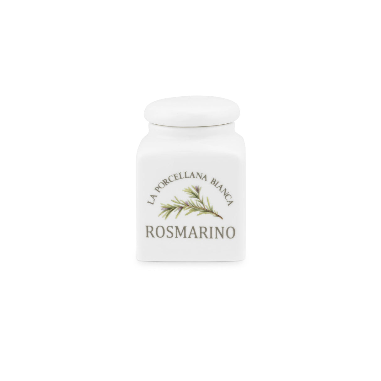LA PORCELLANA BIANCA Conserva Barattolo Contenitore Rosmarino 175ml Porcellana