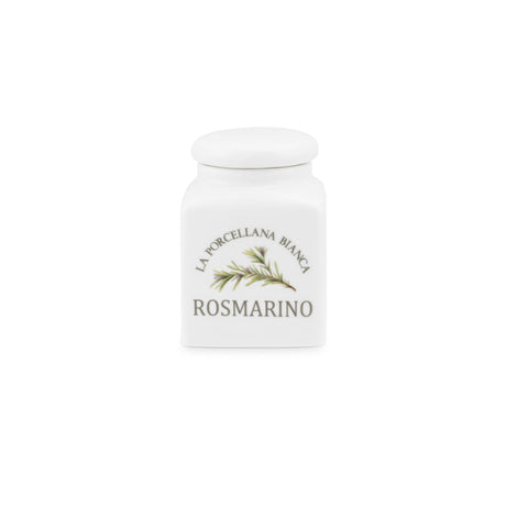 LA PORCELLANA BIANCA Conserva Barattolo Contenitore Rosmarino 175ml Porcellana