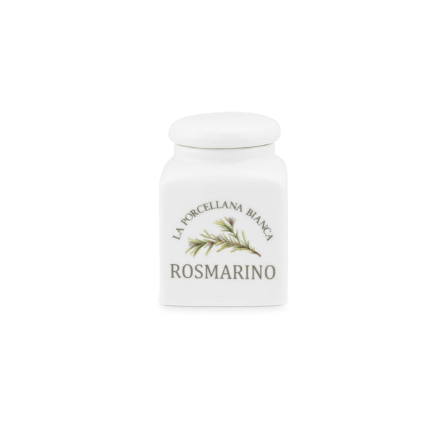 LA PORCELLANA BIANCA Conserva Barattolo Contenitore Rosmarino 175ml Porcellana