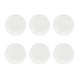 LA PORCELLANA BIANCA Lunia Set 6 Piatti Frutta 21,5cm Bianco Porcellana