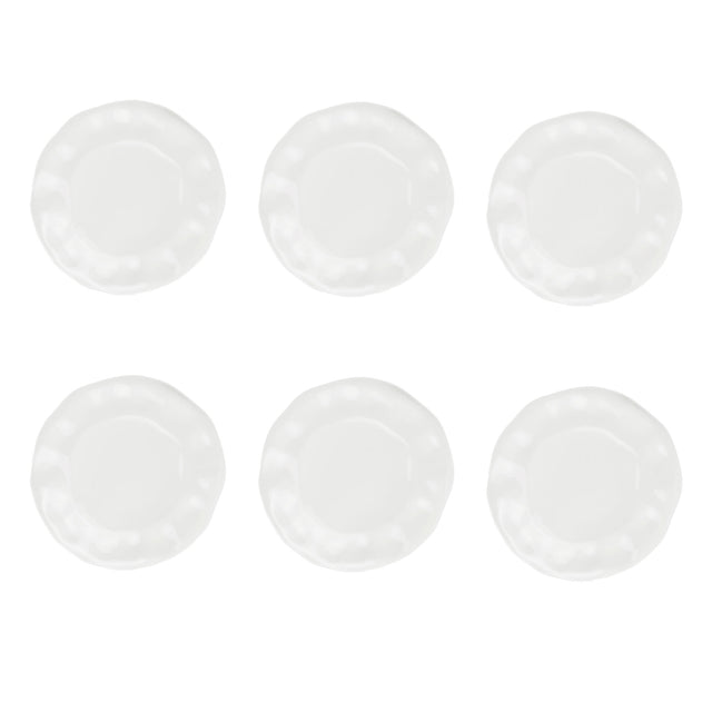LA PORCELLANA BIANCA Lunia Set 6 Piatti Piani 28cm Bianco Porcellana