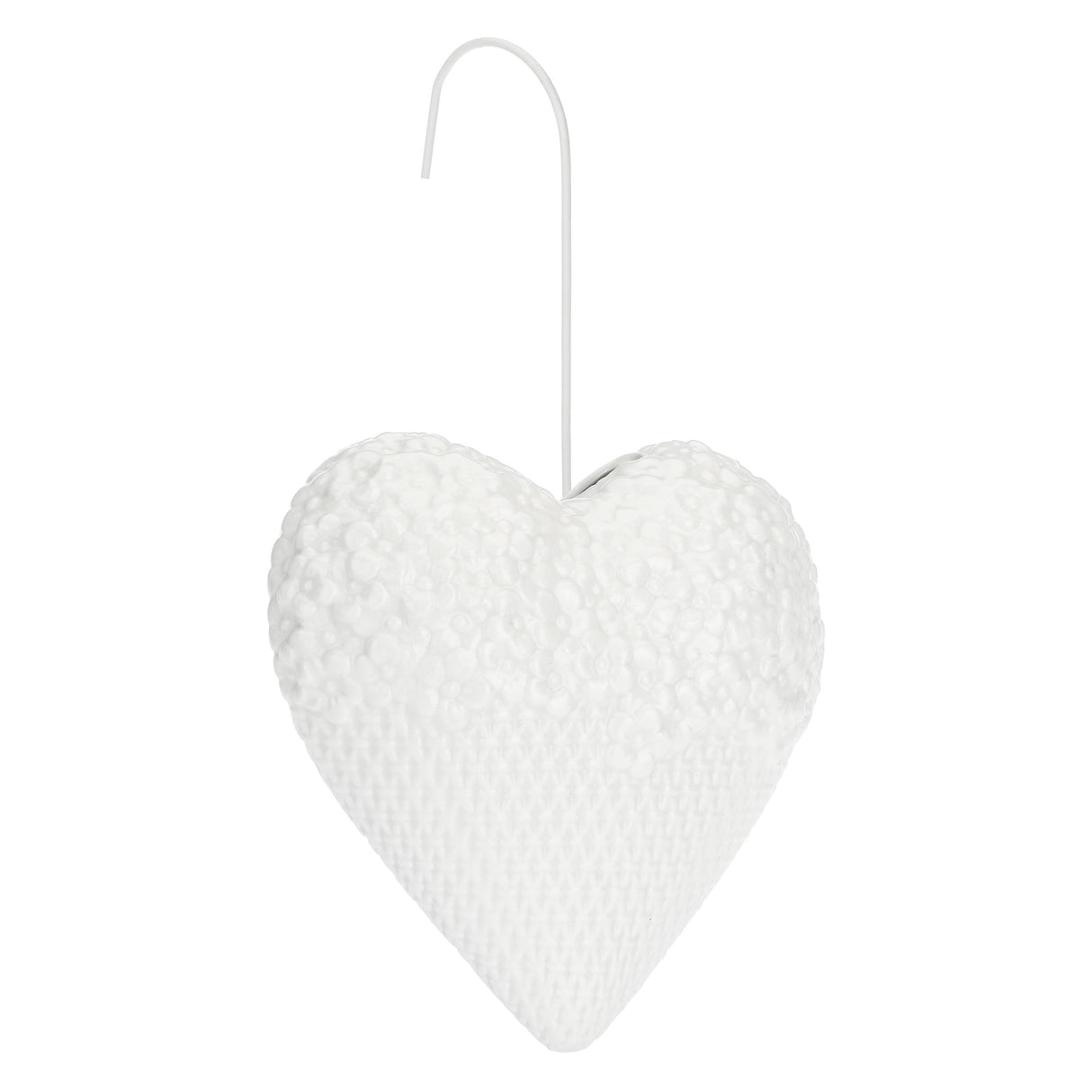 LA PORCELLANA BIANCA Leopoldina Umidificatore Cuore Fiori 18cm Bianco Porcellana