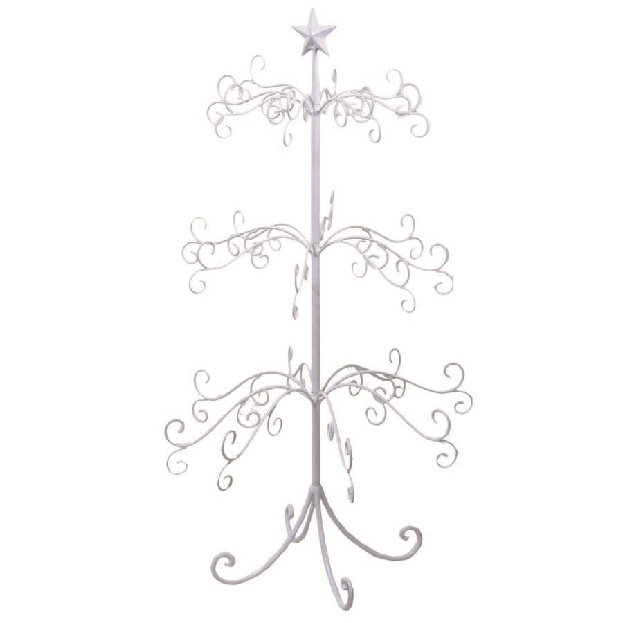 VACCHETTI Albero di Natale Stella Bianco 105,5cm Metallo Decorazione Natalizia