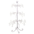 VACCHETTI Albero di Natale Stella Bianco 105,5cm Metallo Decorazione Natalizia
