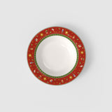 VILLEROY & BOCH Set 6 Piatti Fondi Natalizi Toy's Delight Specials Rosso in Porcellana Premium 23cm