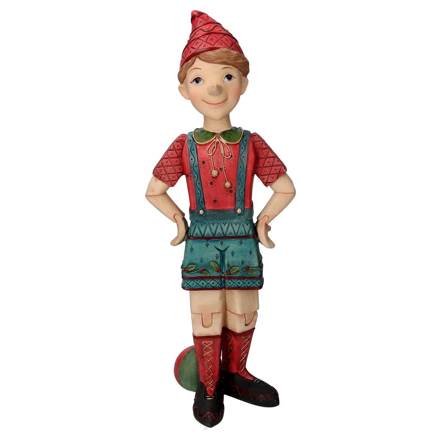 VACCHETTI Statua Statuina Resina Pinocchio 40cm Natale Decorazione Natalizia