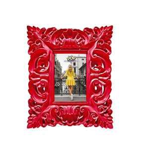 Portafoto Neopop Palais Royal in resina rosso rubino 25x30 cm