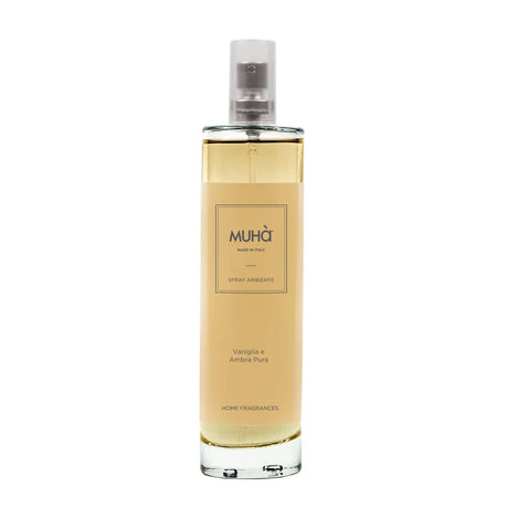 MUHA' Diffusore Spray per Ambienti 100ml Vaniglia e Ambra Pura