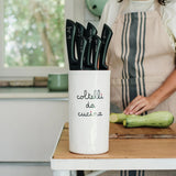 SIMPLE DAY Portacoltelli Coltelli da Cucina 24x12,5cm Gres