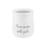LA PORCELLANA BIANCA Gli Onesti Porta Utensili 14x15,5cm Bianco Porcellana