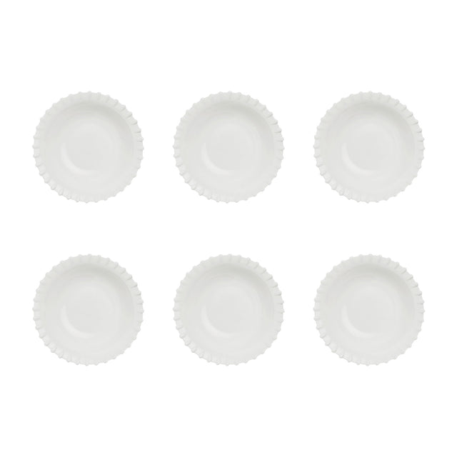 LA PORCELLANA BIANCA Romeo Piatto Fondo Set 6 Pezzi 21cm Bianco Porcellana