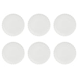 LA PORCELLANA BIANCA Romeo Piatto Piano Set 6 Pezzi 27cm Bianco Porcellana