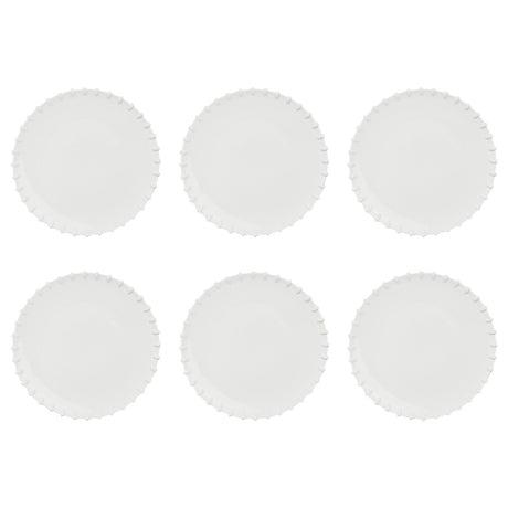 LA PORCELLANA BIANCA Romeo Piatto Piano Set 6 Pezzi 27cm Bianco Porcellana