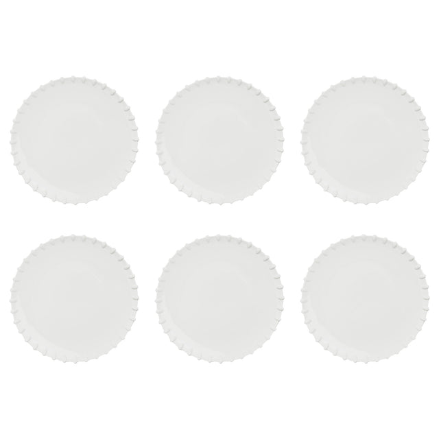 LA PORCELLANA BIANCA Romeo Piatto Piano Set 6 Pezzi 27cm Bianco Porcellana