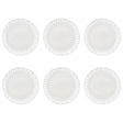LA PORCELLANA BIANCA Giulietta Piatto Piano Set 6 Pezzi 28cm Bianco Porcellana