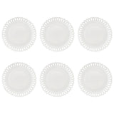LA PORCELLANA BIANCA Giulietta Piatto Piano Set 6 Pezzi 28cm Bianco Porcellana