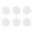 LA PORCELLANA BIANCA Giulietta Piatto Frutta Set 6 Pezzi 21cm Bianco Porcellana