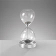 MASCAGNI CASA Clessidra Magnetica Base Argento 16cm Vetro