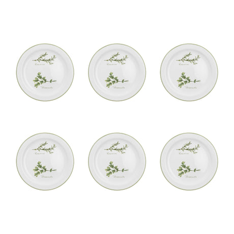 LA PORCELLANA BIANCA Coltivia Piatto Frutta Set 6 Pezzi 20cm Porcellana