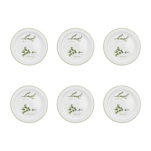 LA PORCELLANA BIANCA Coltivia Piatto Frutta Set 6 Pezzi 20cm Porcellana