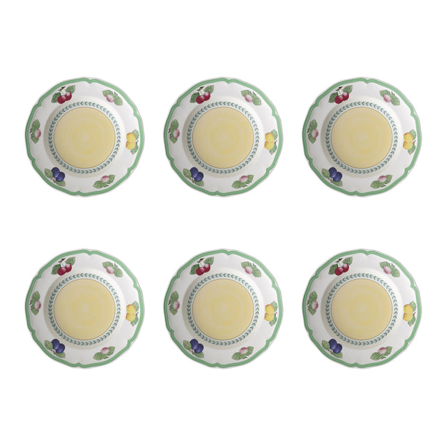 VILLEROY & BOCH French Garden Fleurence Piatto Fondo Set 6 Pezzi 23cm Porcellana