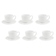 Set 6 tazze caffè Giulietta La Porcellana Bianca in porcellana bianca 100 ml