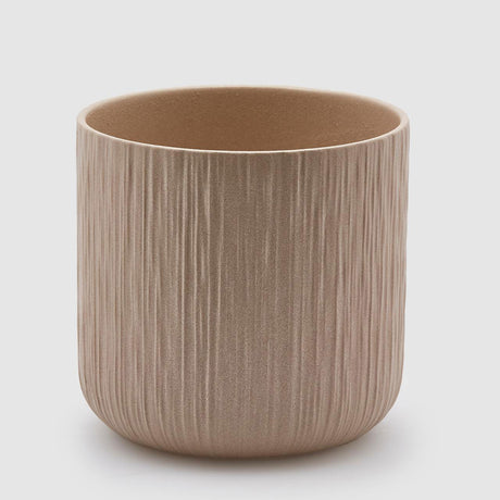 EDG Enzo De Gasperi Vaso Gen 24x24cm Sabbia Ceramica