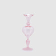 EDG Enzo De Gasperi Vaso Monofiore Balze 29cm Rosa Vetro