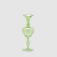 EDG Enzo De Gasperi Vaso Monofiore Balze 29cm Verde Vetro