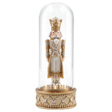TIMSTOR Schiaccianoci in Cupola Resina Vetro LED 29cm Decorazione di Natale