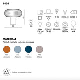 KARTELL Teresa Lampada da Tavolo Bordeaux 43x50cm PMMA