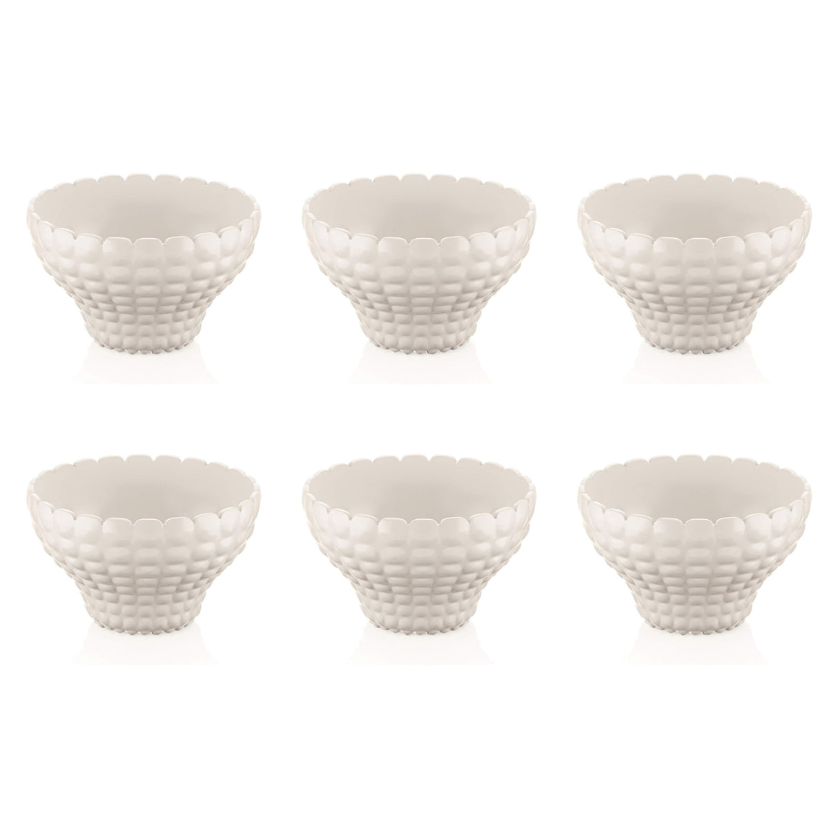 GUZZINI Tiffany Ciotola Coppetta Bianco Set 6 Pezzi 12cm