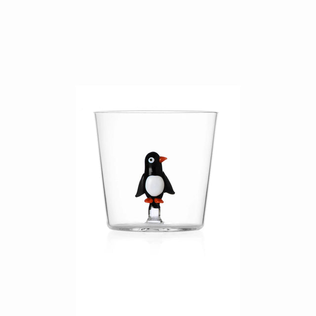 ICHENDORF Christmas Tales Bicchiere Tumbler Pinguino 350ml Vetro Borosilicato