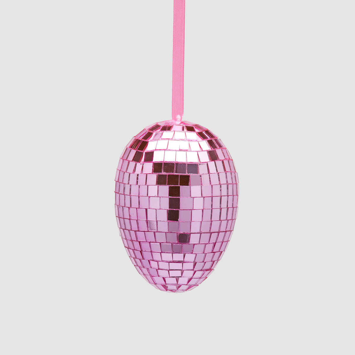 EDG Enzo De Gasperi Decorazione di Pasqua Uovo Mirror 6x4cm Rosa Acceso