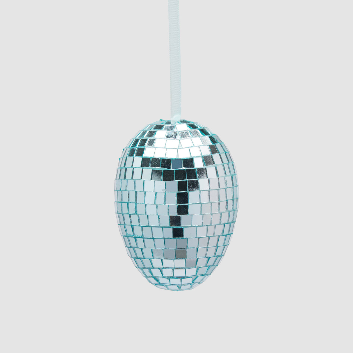 EDG Enzo De Gasperi Decorazione di Pasqua Uovo Mirror 6x4cm Azzurro