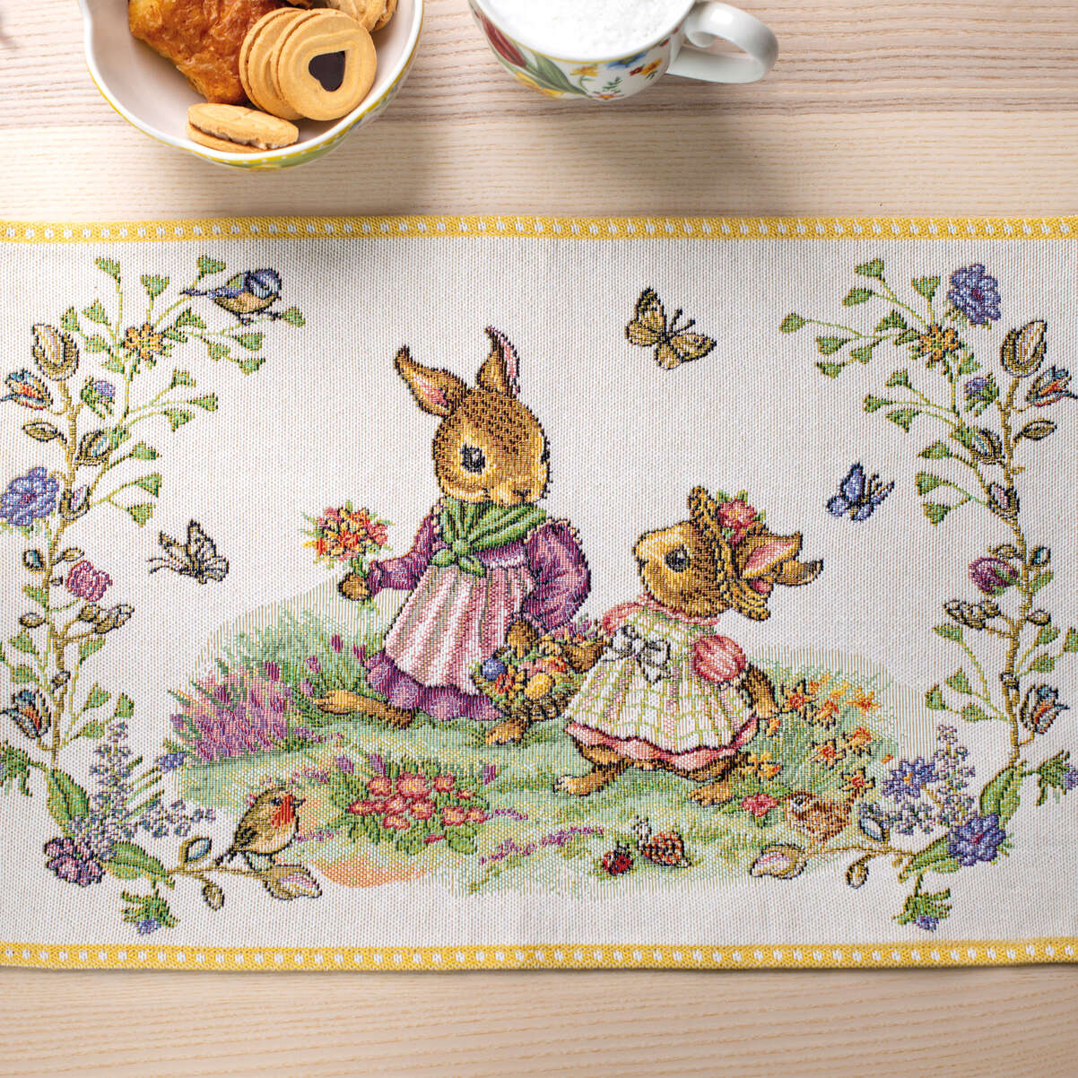 VILLEROY & BOCH Spring Fantasy Tovaglietta Prato Fiorito 32x48cm Gobelin Cotone