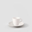VILLEROY & BOCH Manufacture Rock Tazza Espresso 60ml con Piattino 12cm Bianco Porcellana
