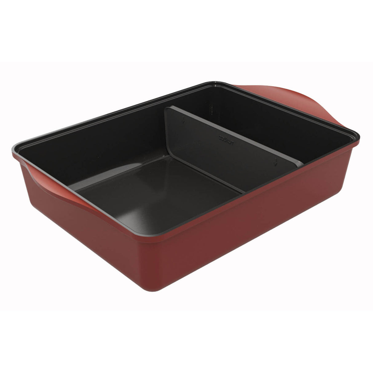 COOKUT L'Incredibile Piatto Pirofila Regolabile 40x30cm Passion Rosso Metallo e Ceramica