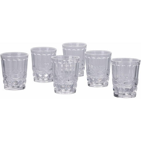 VILLA D'ESTE HOME TIVOLI Nobilis Set 6 Bicchieri Acqua 240ml Vetro