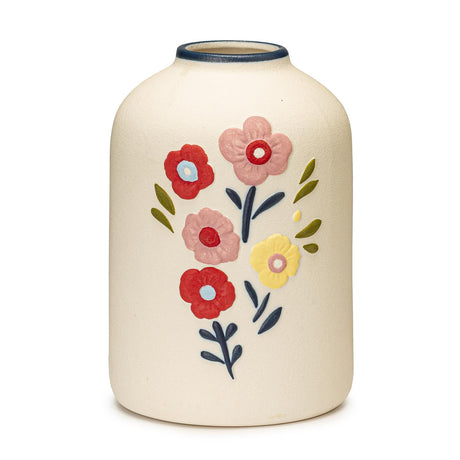 PALAIS ROYAL Vaso Decorazione Fiori 13x19cm Color Avorio Ceramica