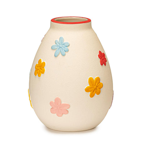 PALAIS ROYAL Vaso Decorazione Fiori 14x19cm Color Avorio Ceramica