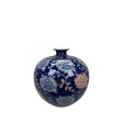 PALAIS ROYAL Vaso Ming 30x30cm Stile Cinese Blu Ceramica