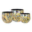 PALAIS ROYAL Vaso Safari Medio Foglia Oro 26x26cm Metallo