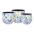 PALAIS ROYAL Vaso Iris Medio Foglia Oro 26x26cm Metallo