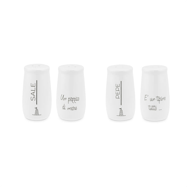 LA PORCELLANA BIANCA Gli Onesti Set Sale e Pepe 58ml Bianco Porcellana
