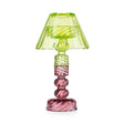 EMÒ ITALIA Candeliere con Paralume Lilla 24cm Verde Chiaro