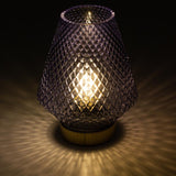 EMÒ ITALIA Marrakesh Lanterna Lampada da Tavolo 17cm Blu Vetro